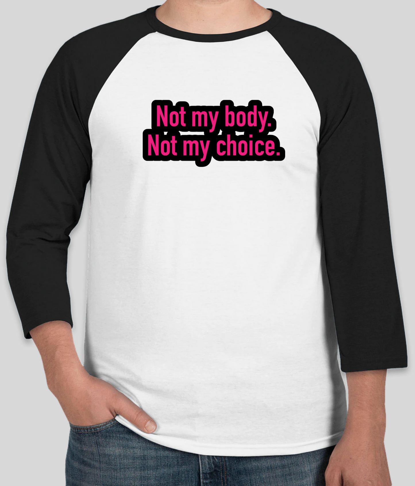 Not My Body Long Sleeve Henley