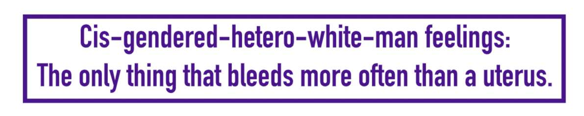 Cis-Gendered-Hetero-White-Man Feelings - Sticker