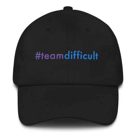 #teamdifficult hat